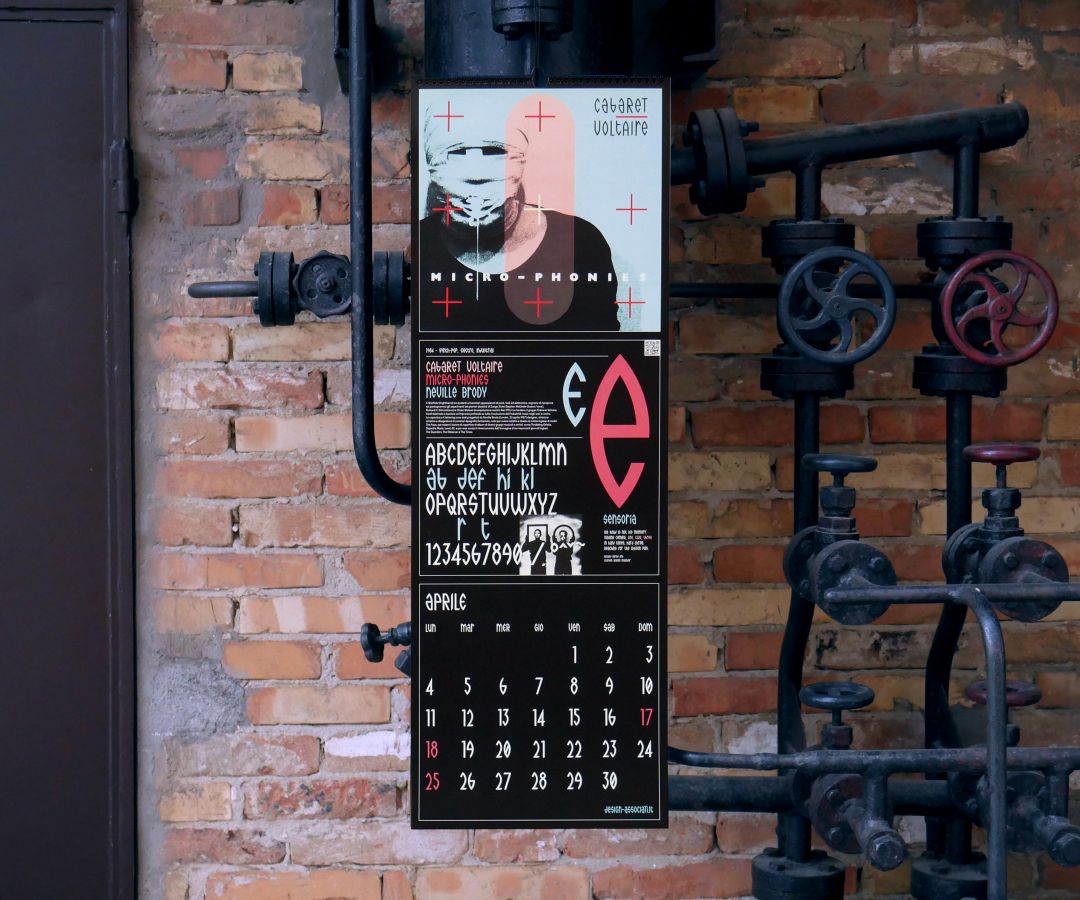Calendario tipografico 2022 musica