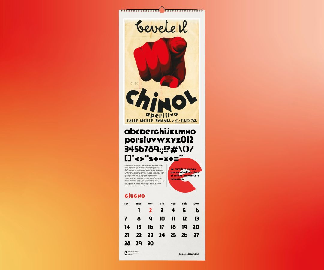Calendario tipografico 2021 Collezione Salce