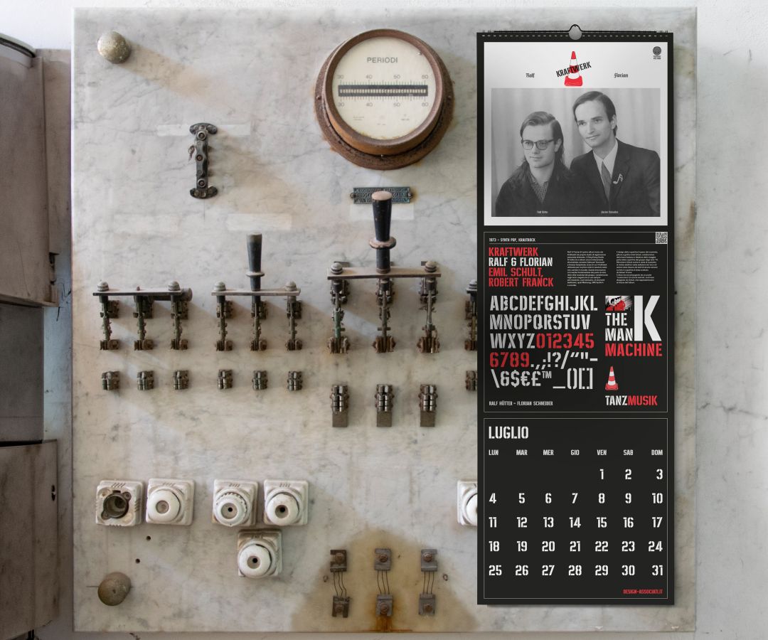 Calendario tipografico 2022 musica
